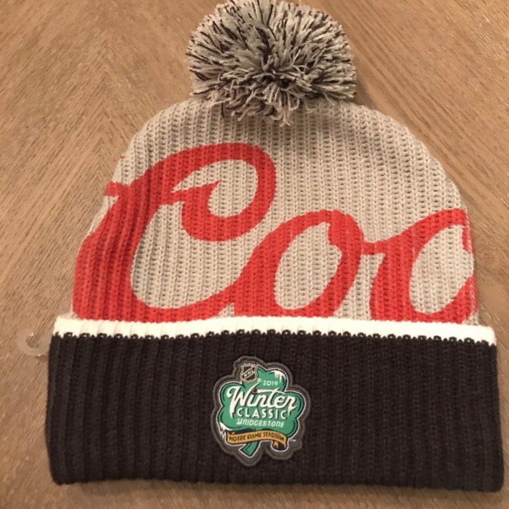 A winter classics coors beanie hat from Notre Dame 2019 - brand new